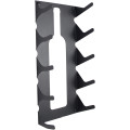 2020 New black metal 5 bottles holder wall mounted iron wine racks for home decor